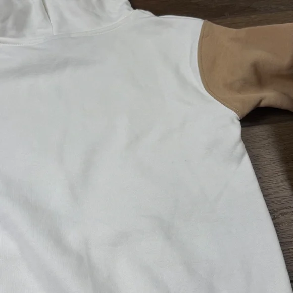 Jordan Youth Colorblock Hoodie NWT Sz S Tan/Cream, Basketball Back to School - Picture 10 of 12